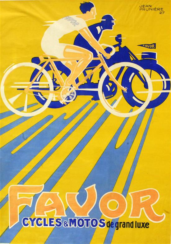 Favor Cycles and Motos de Grand Luxe publ. by Afiches Gaillard,